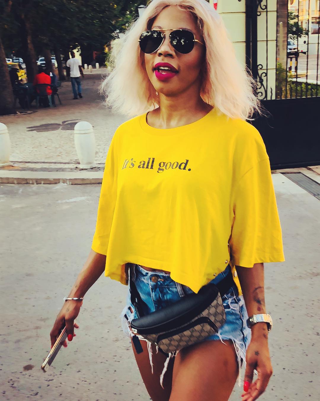 Kelly Khumalo in Mozambique