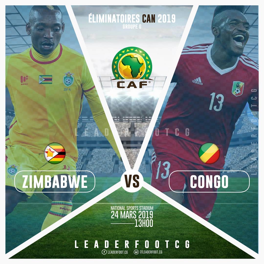 Zimbabwe Warriors lead 2 - 0 Congo Brazzaville