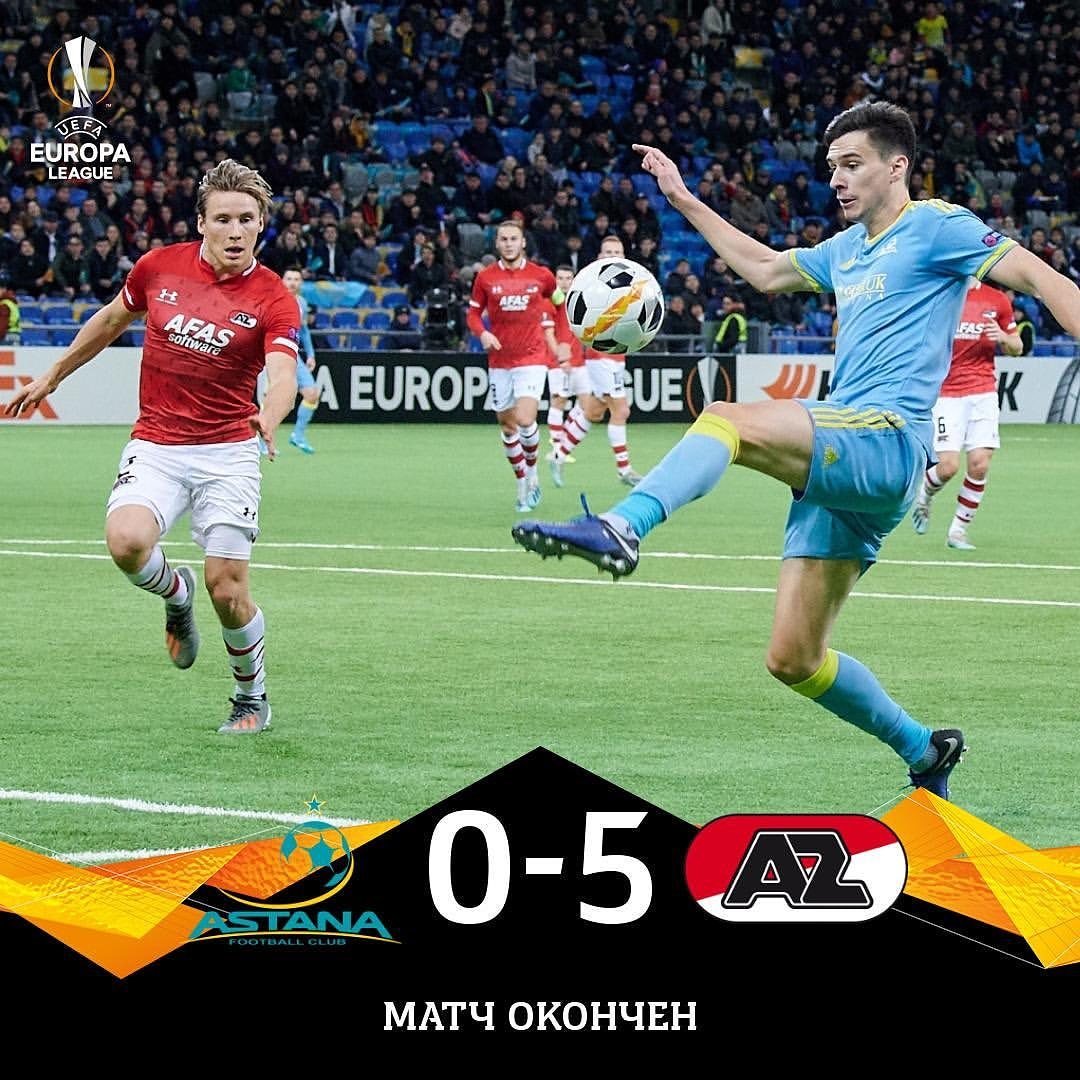 FC Astana 0-5 AZ Alkmaar