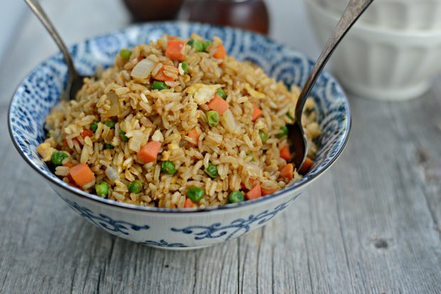Spicy vegetarian egg fried rice