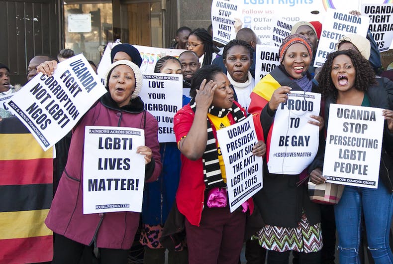 Ugandan police raid a gay bar