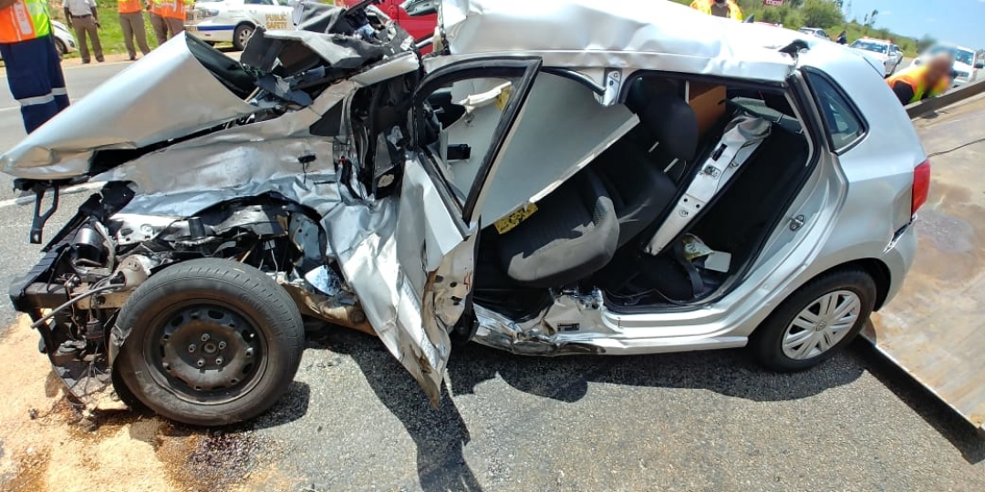 Four injured in Truck vs car crash
