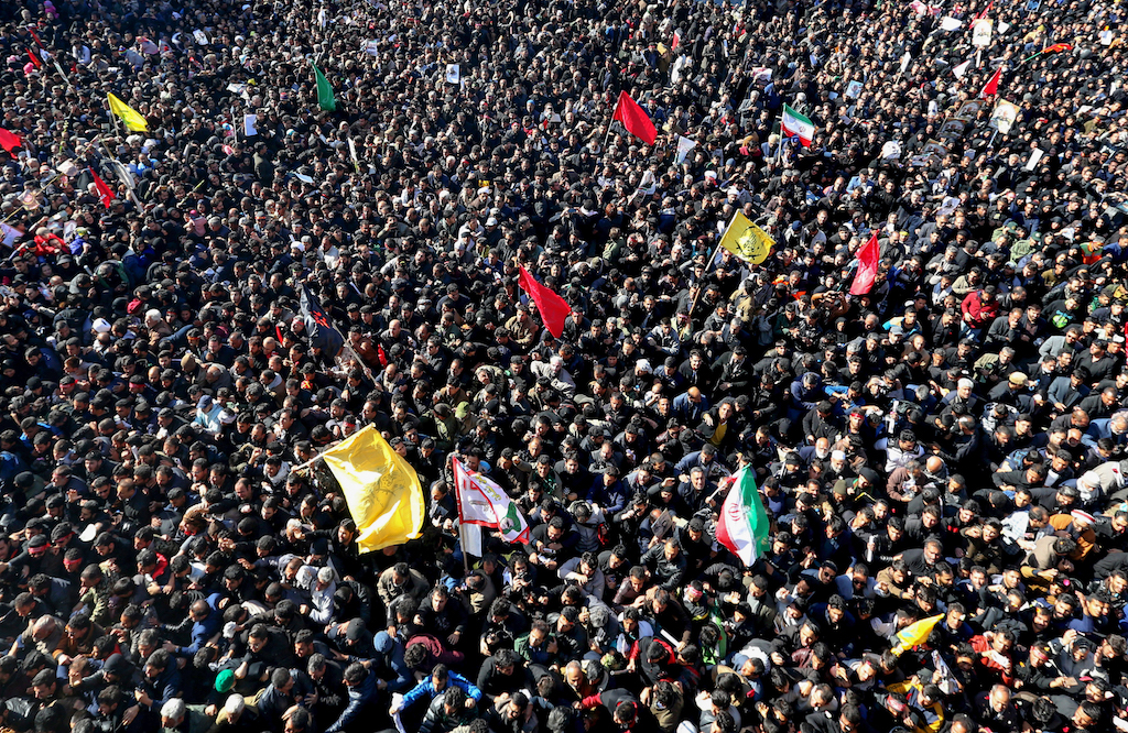 Dozens killed in stampede at funeral of slain Iranian commander