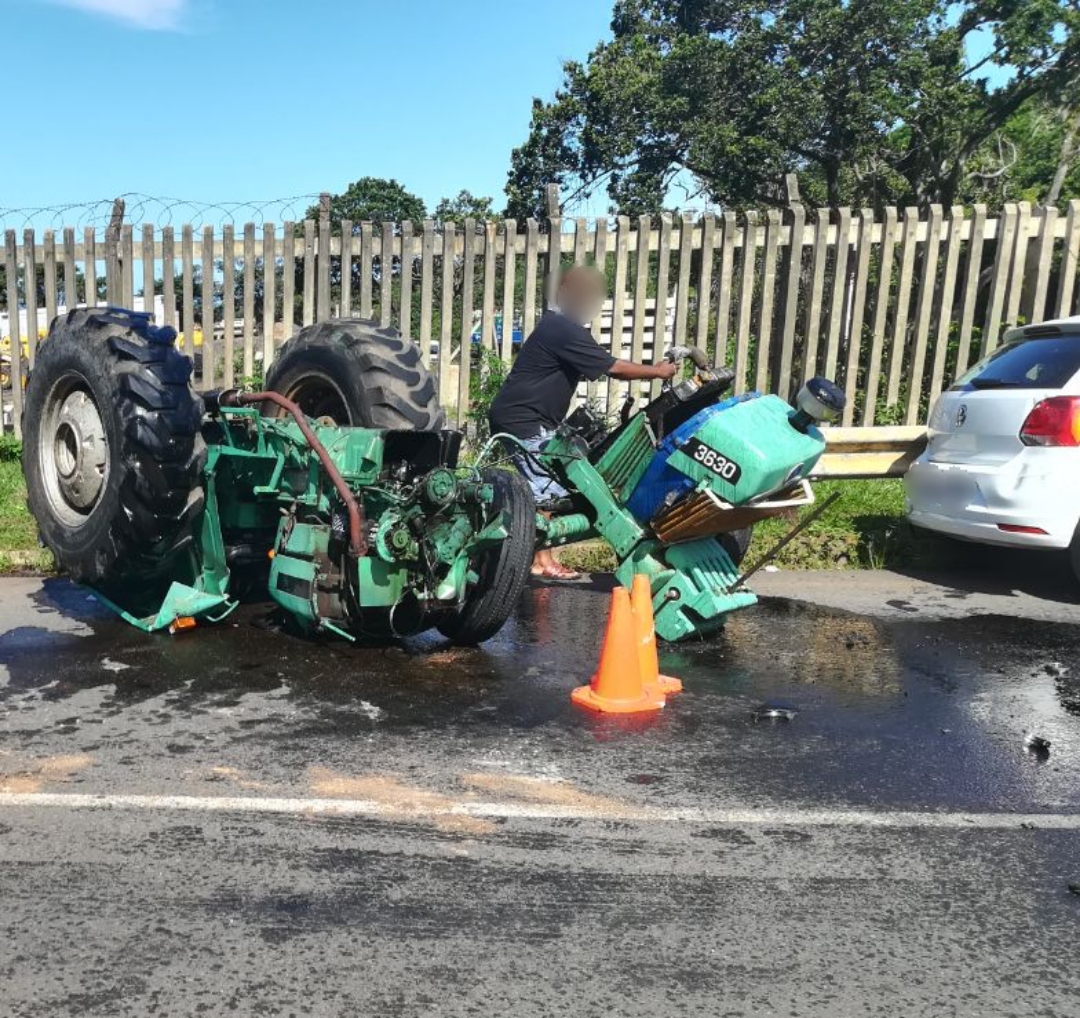 Tractor vs car crash