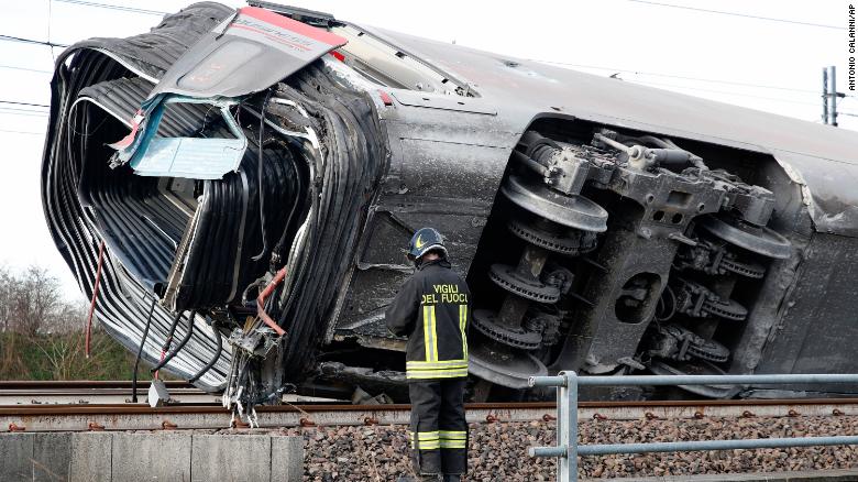 Italy high-speed train crash
