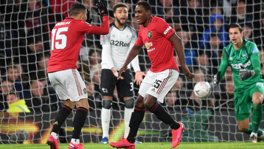 Derby County 0 -3 Manchester United