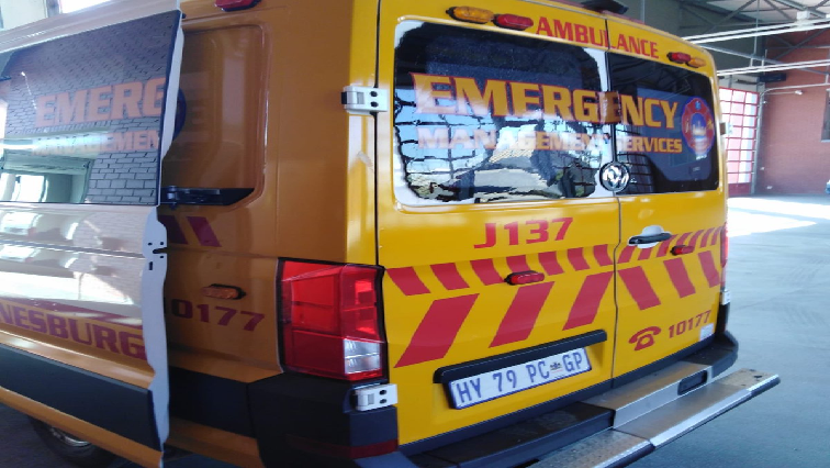 Ambulance vandalised in Alexandra