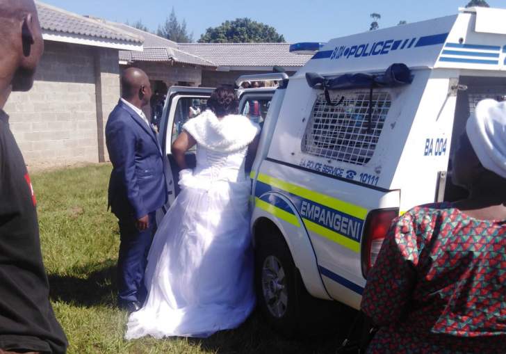 Wedding couple arrested