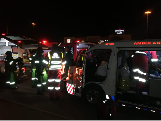 One person was killed and 14 others injured in a collision between a taxi and a light motor vehicle on Ikageng Road in Potchefstroom