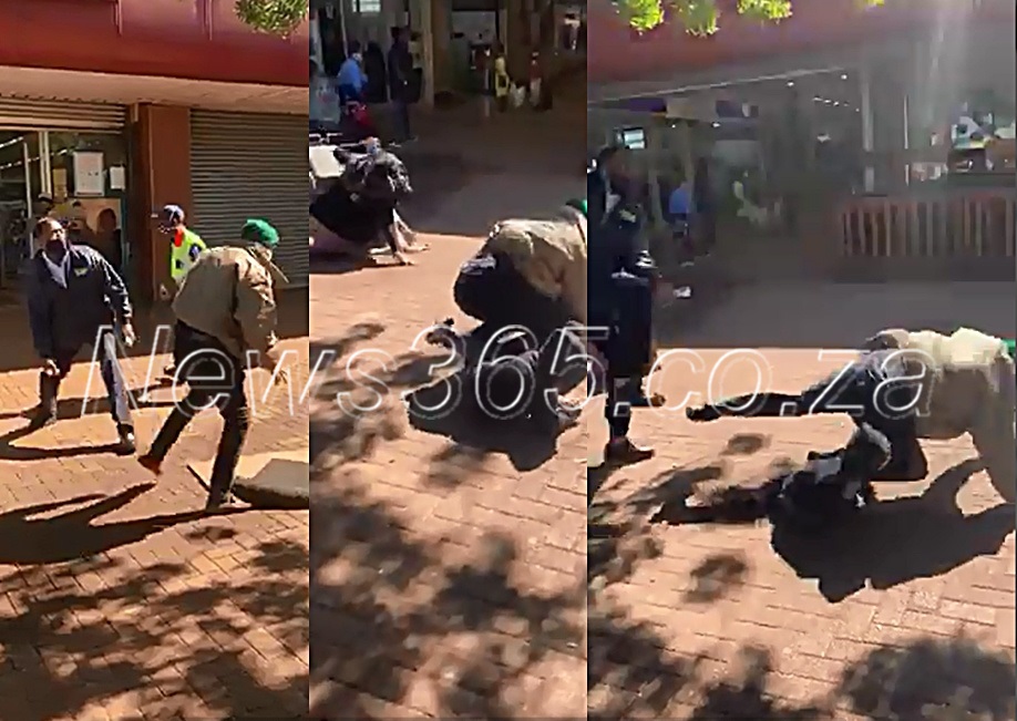 Security officer beats up an Indian family, father kicked, pregnant wife & kid fall to the ground at Thohoyandou mall