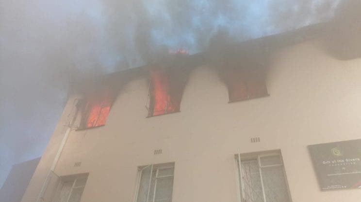 fire broke out at the Holy Cross Children's Home in Ravensmead, Cape Town
