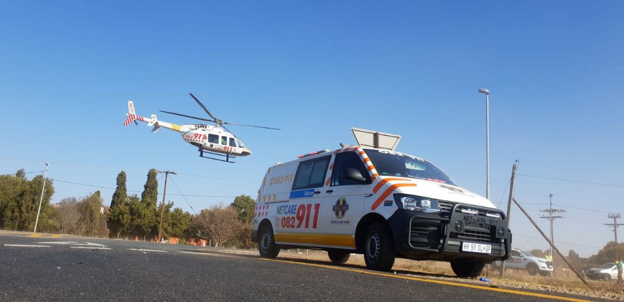 Gauteng Woman airlifted following collision