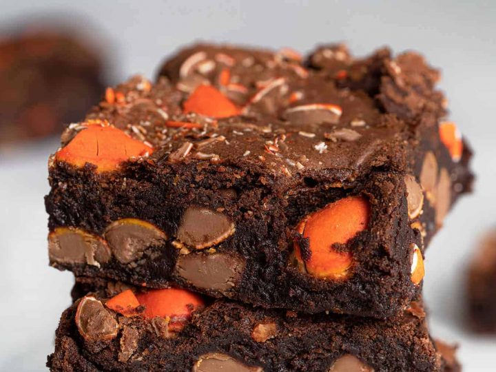 Dark chocolate and orange brownies