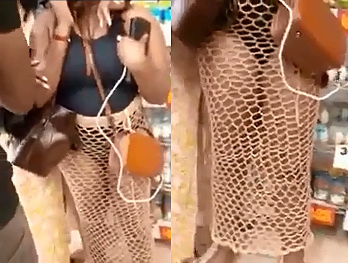 Woman heavily attacked for wearing a revealing outfit in public