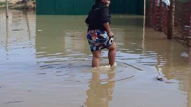 Cape Town land invaders now under water after heavy rains