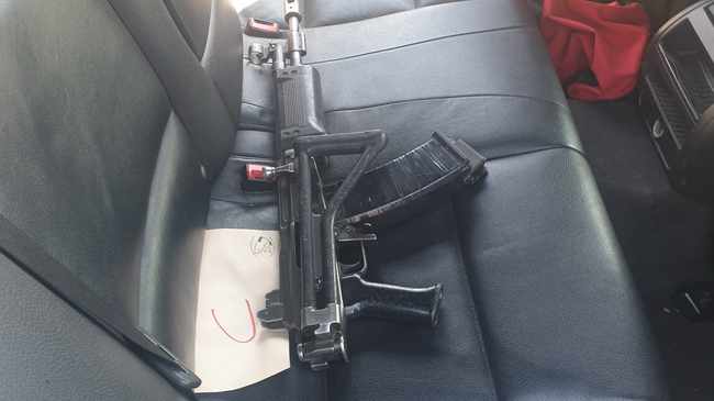 Weapons found inside hijacked car in Crown Mines