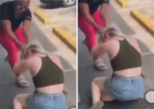 Woman heavily beats up a lady for calling her a slave and monkey