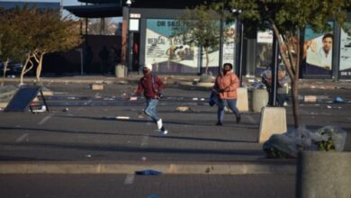 SA violence looting unrest