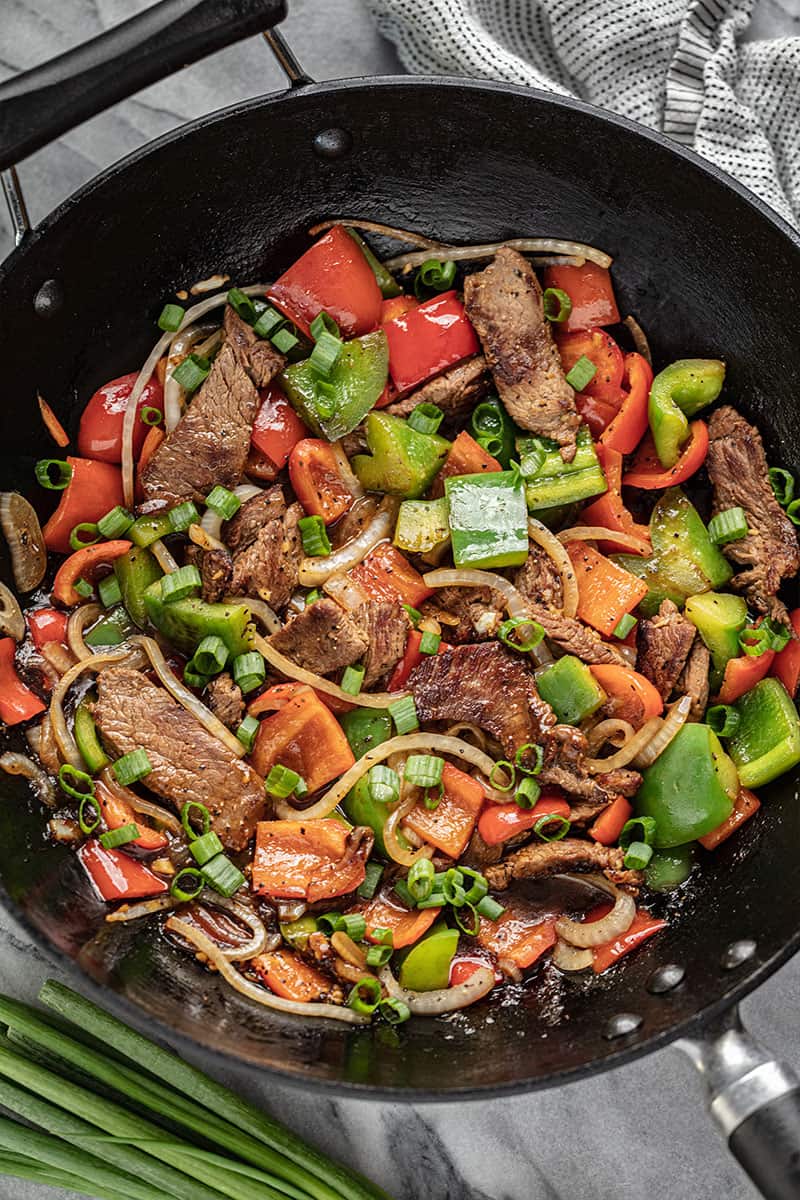 Pepper steak with noodles1