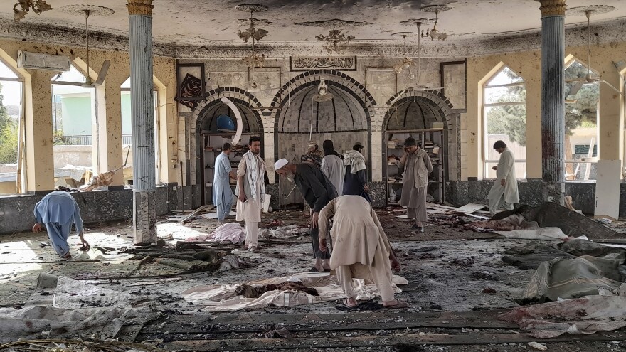Afghanistan mosque explosion.