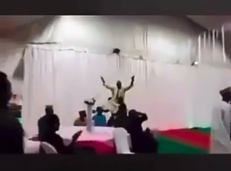 Drama as man who was invited to a wedding finds out the bride is his girlfriend