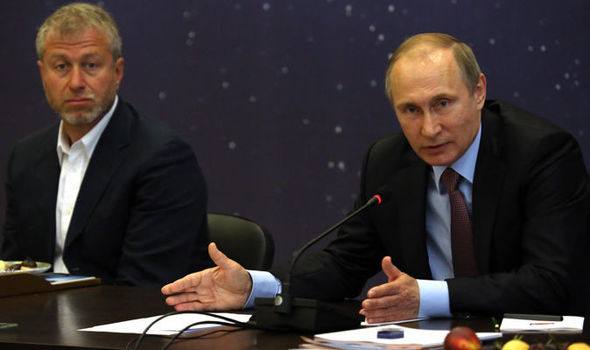 Roman Abramovich with Putin