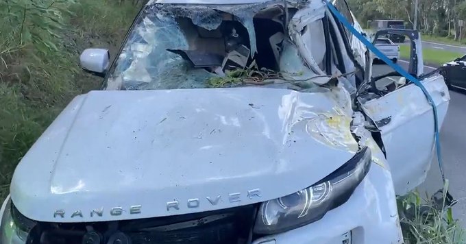 13-year-old Boy crashes stolen Range Rover
