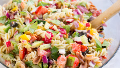 Rainbow Pasta Salad Recipe