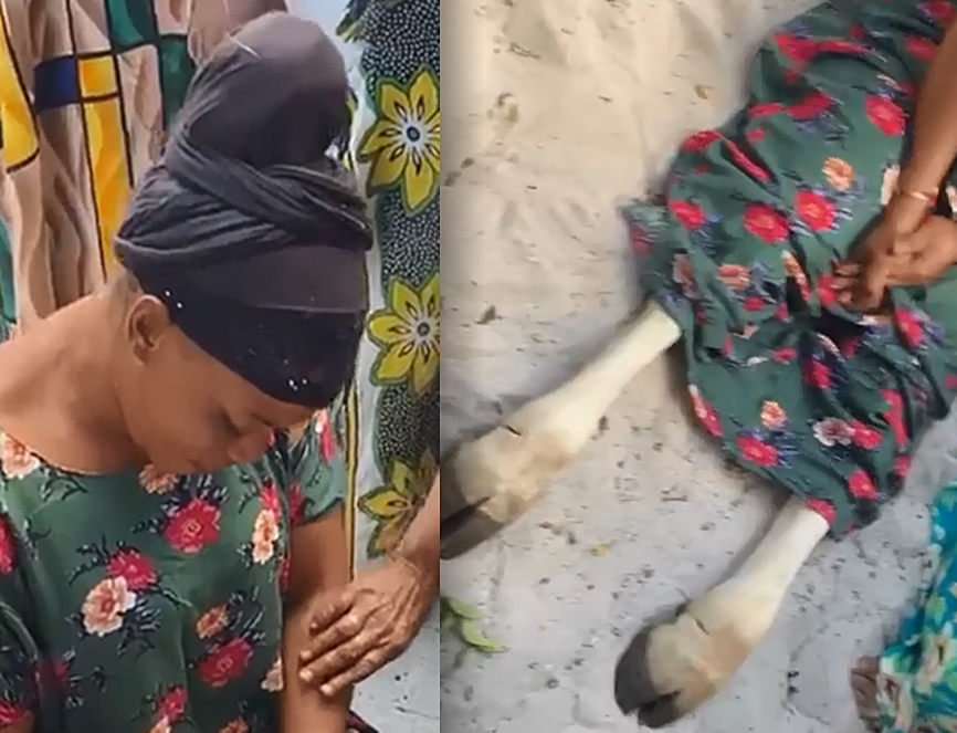 Lady turns into a cow after sleeping with a married man