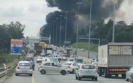 Traffic chaos after explosion on N1 near William Nicol Drive