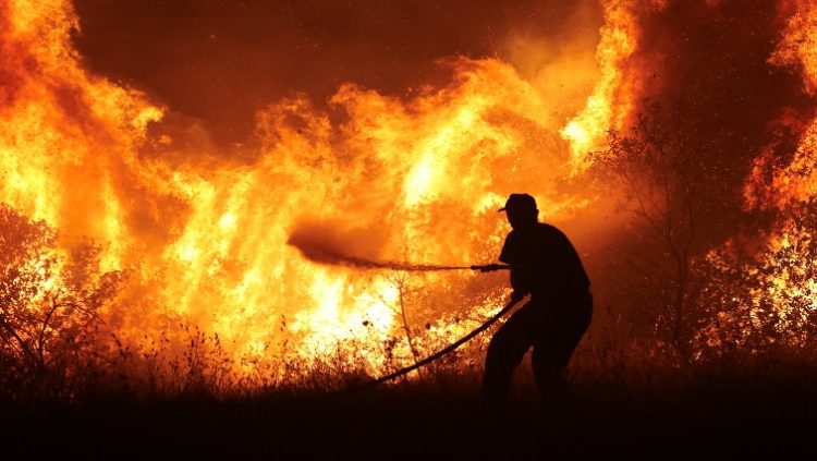 Europe wildfires spread