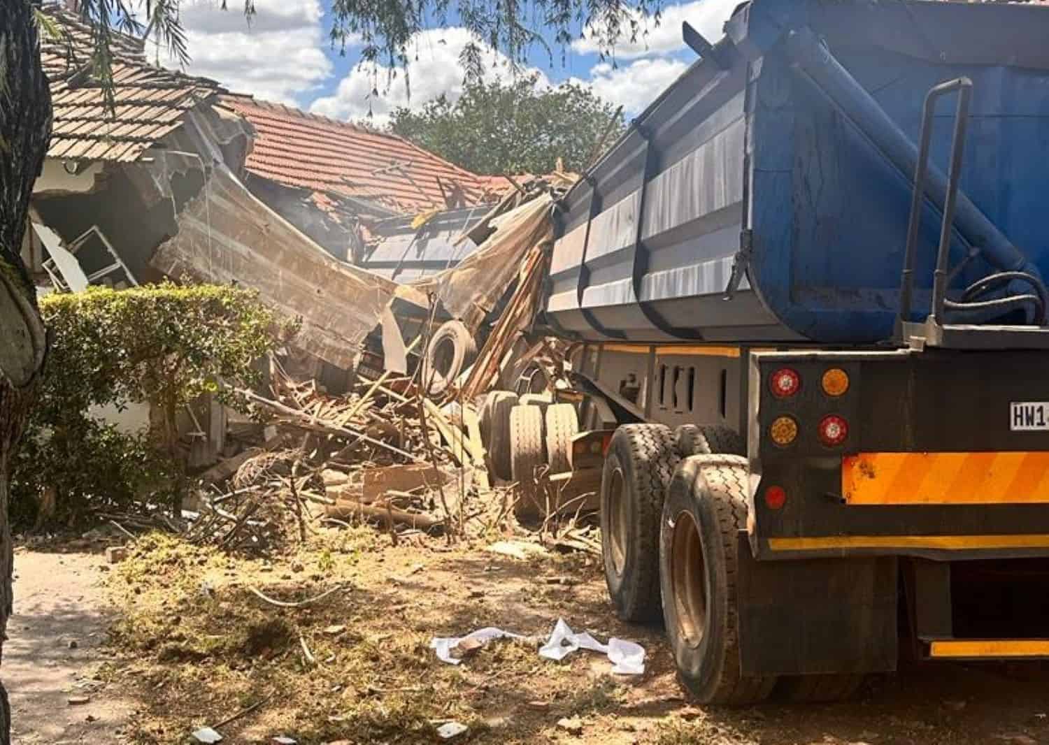 One dead after truck ploughs into home on Old Howick Road