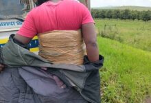 Eswatini man en route to KZN busted with 4kg dagga taped around his waist