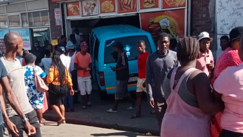 Driver flees the scene after taxi crashes into fast-food outlet in KZN