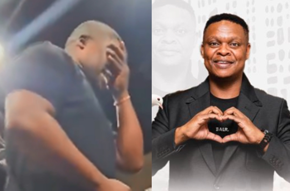 Comedian Mashabela breaks down at his friend DJ Mashata’s tribute
