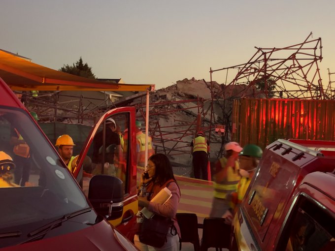 Construction workers trapped as building collapses in George, Western Cape